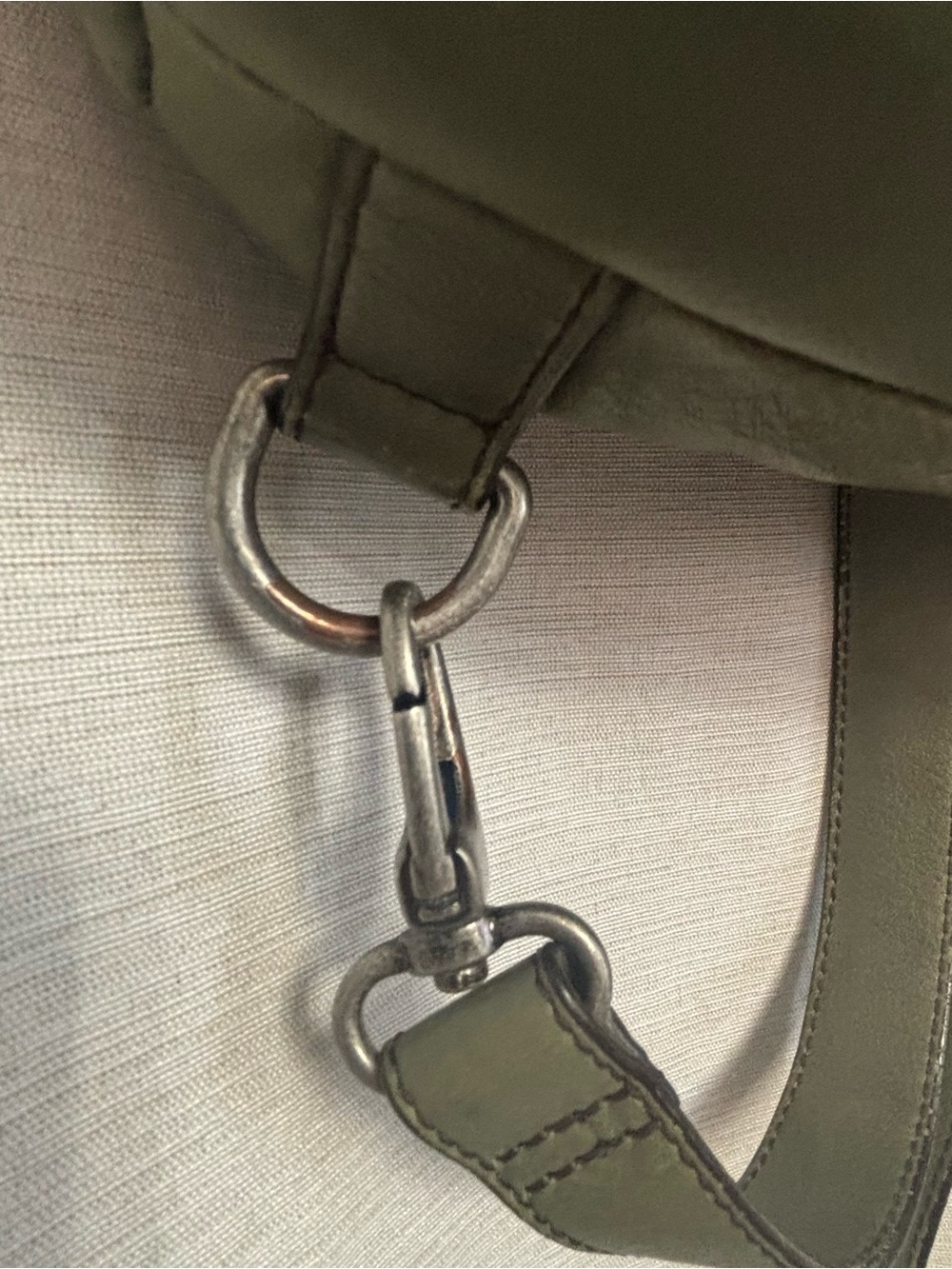 Green Leather Convertible Women’s Backpack - Picture 3 of 10